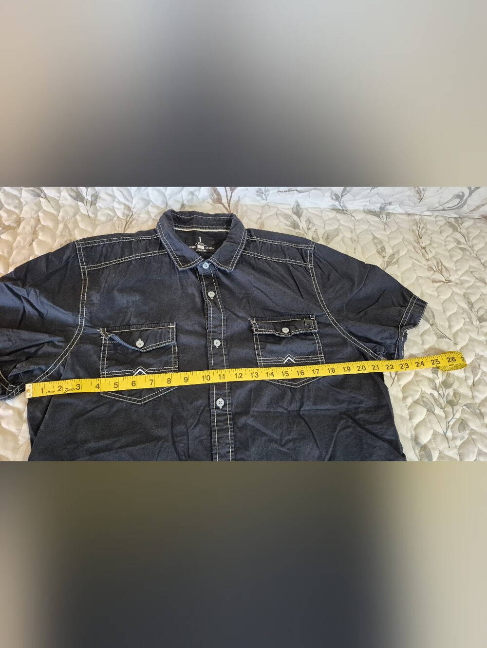 Mens Short Sleeved Button Shirt By i Jeans By Buffalo - Picture 6 of 6